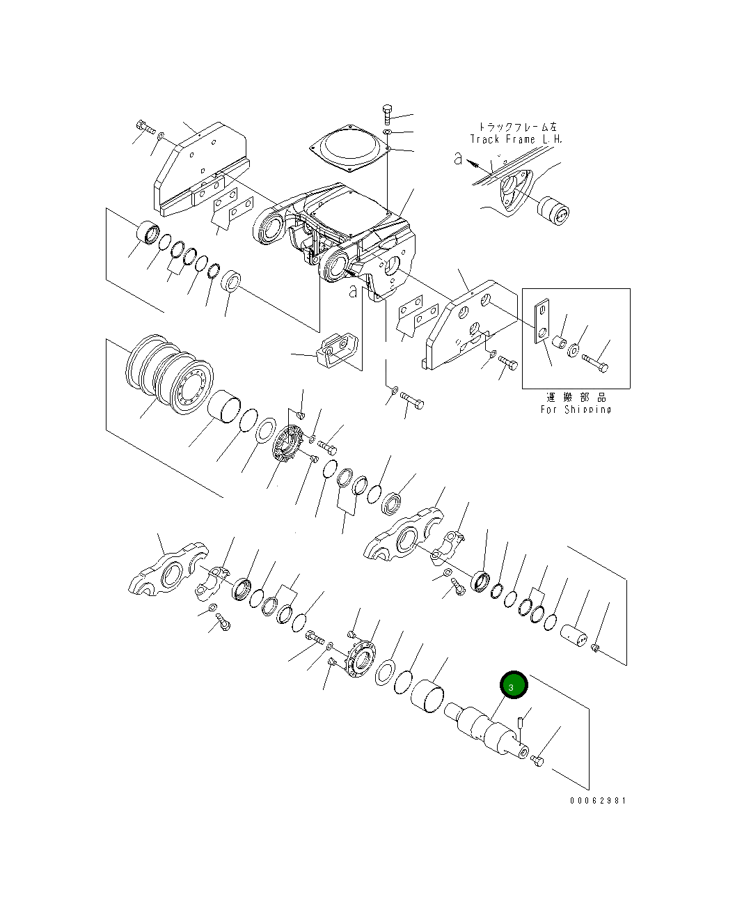 Вал 195-30-62630 Komatsu