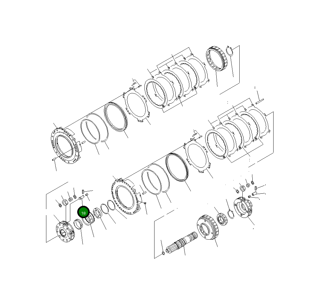 Вал 426-15-42540 Komatsu