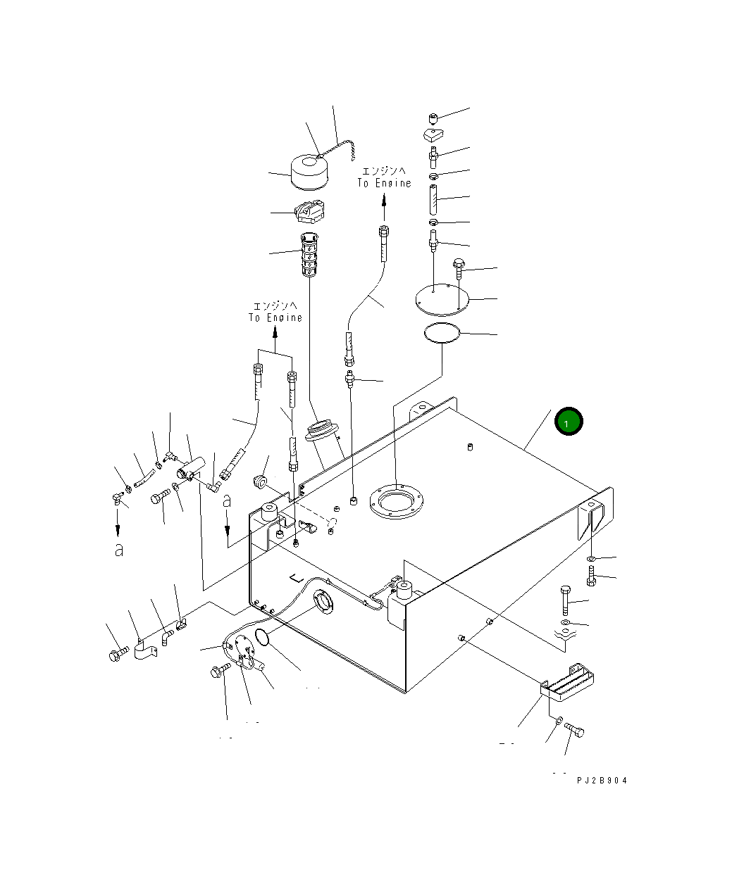 Бак 425-04-21460 Komatsu