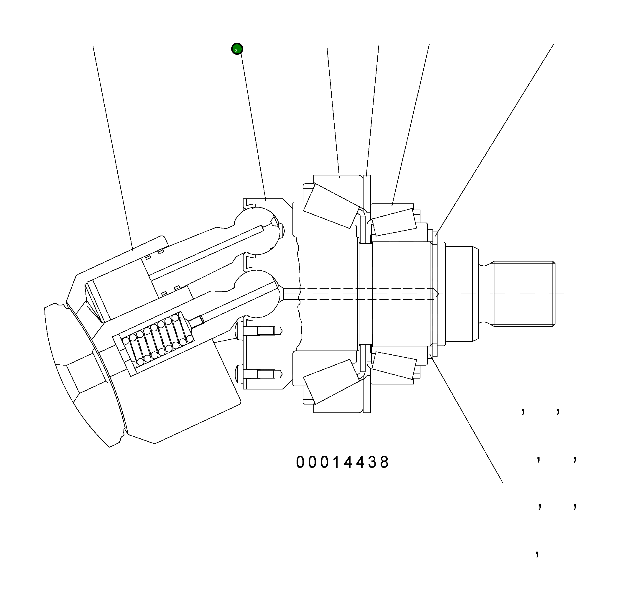 Вал UC1099219529 Komatsu