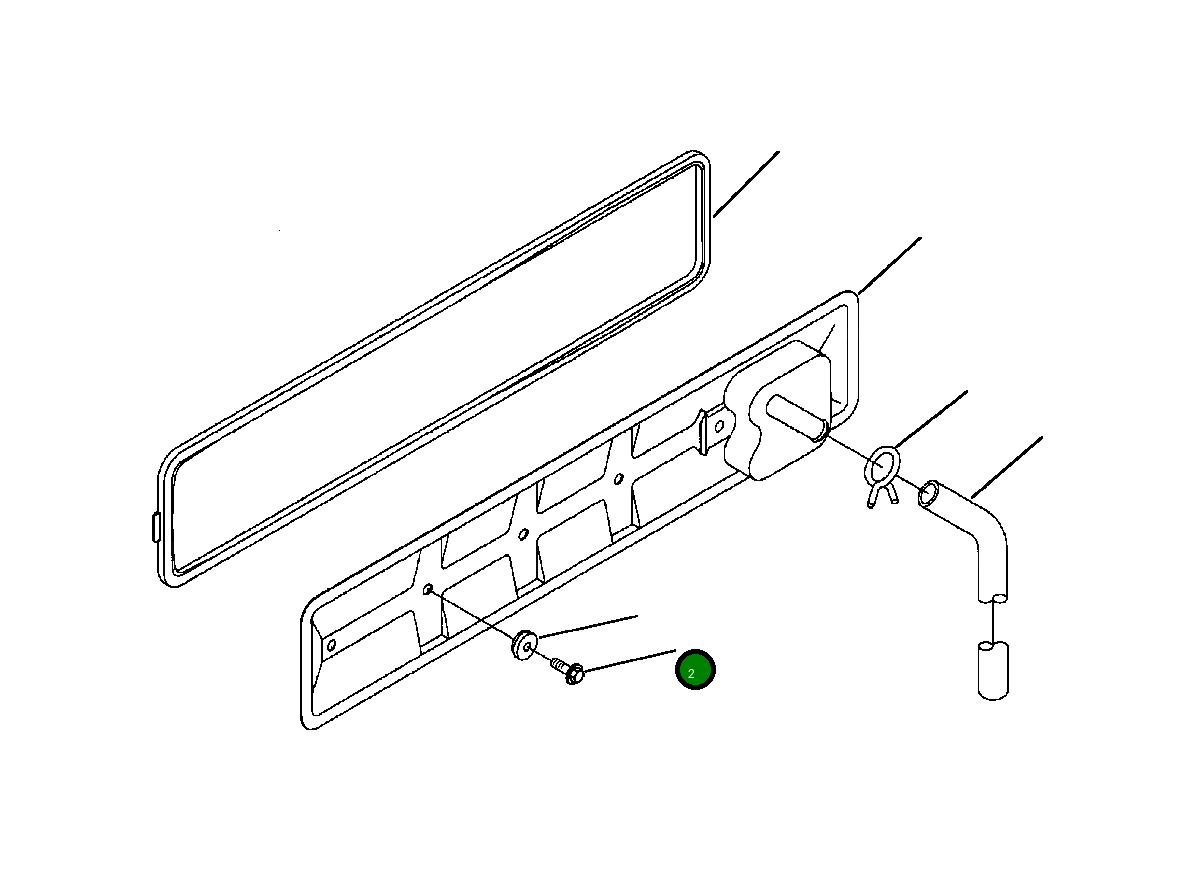 Болт (M8x1.25x20) 1240 141 H1 Komatsu