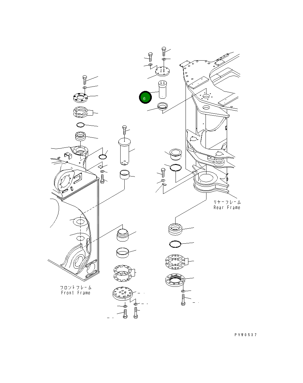 Вал 42C-46-13141 Komatsu