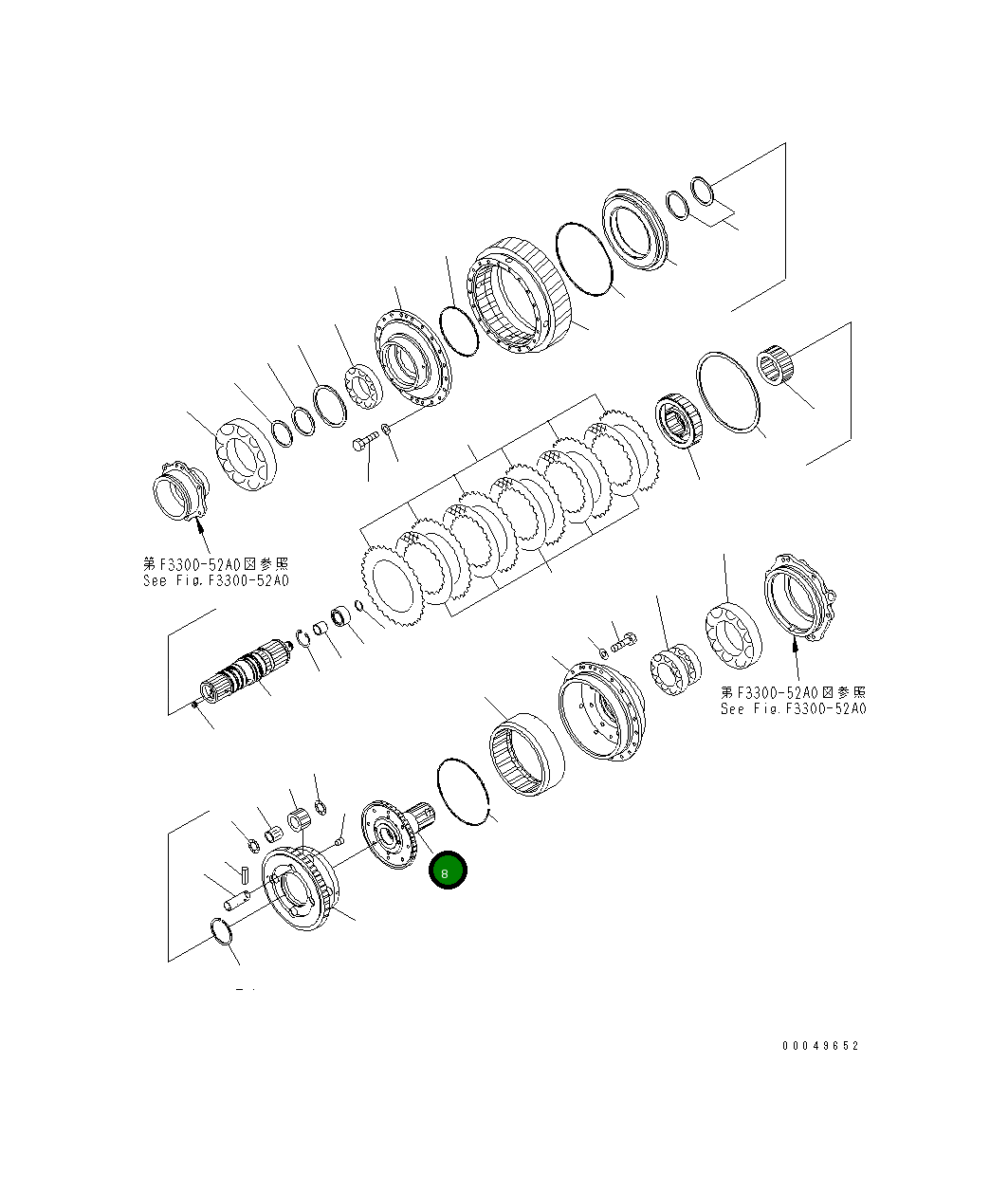 Вал 56D-15-27212 Komatsu