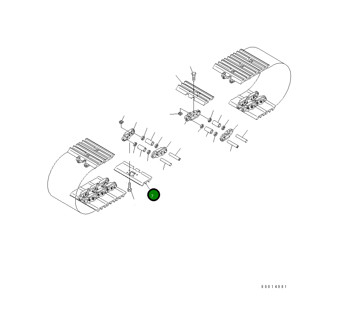 Башмак 206-32-61120 Komatsu