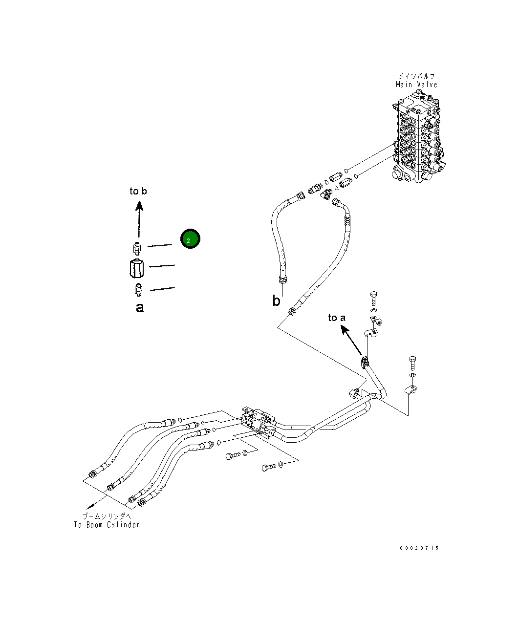 Адаптер 203-62-KB-120 Komatsu