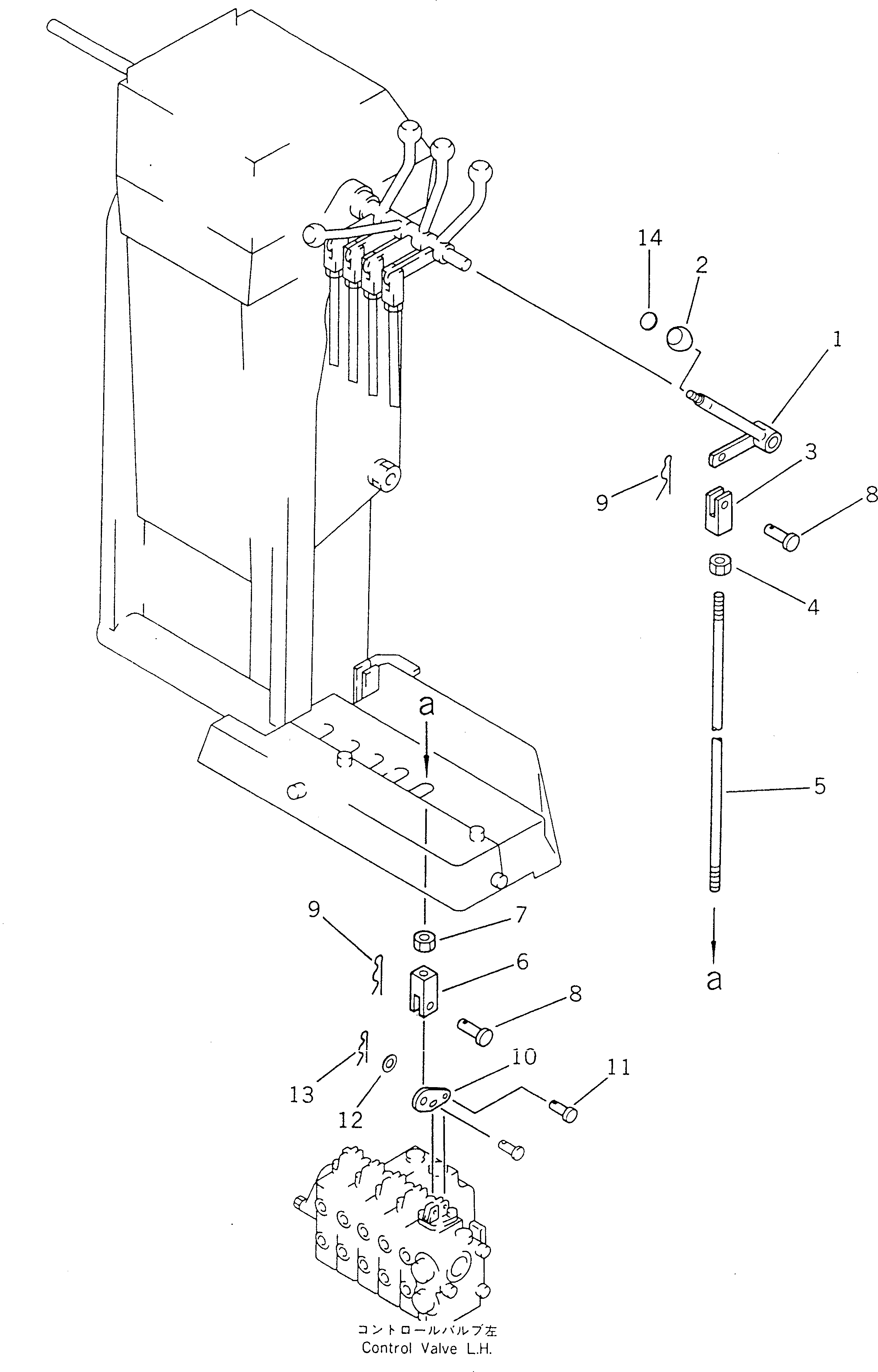 Вилка 23B-43-38580 Komatsu