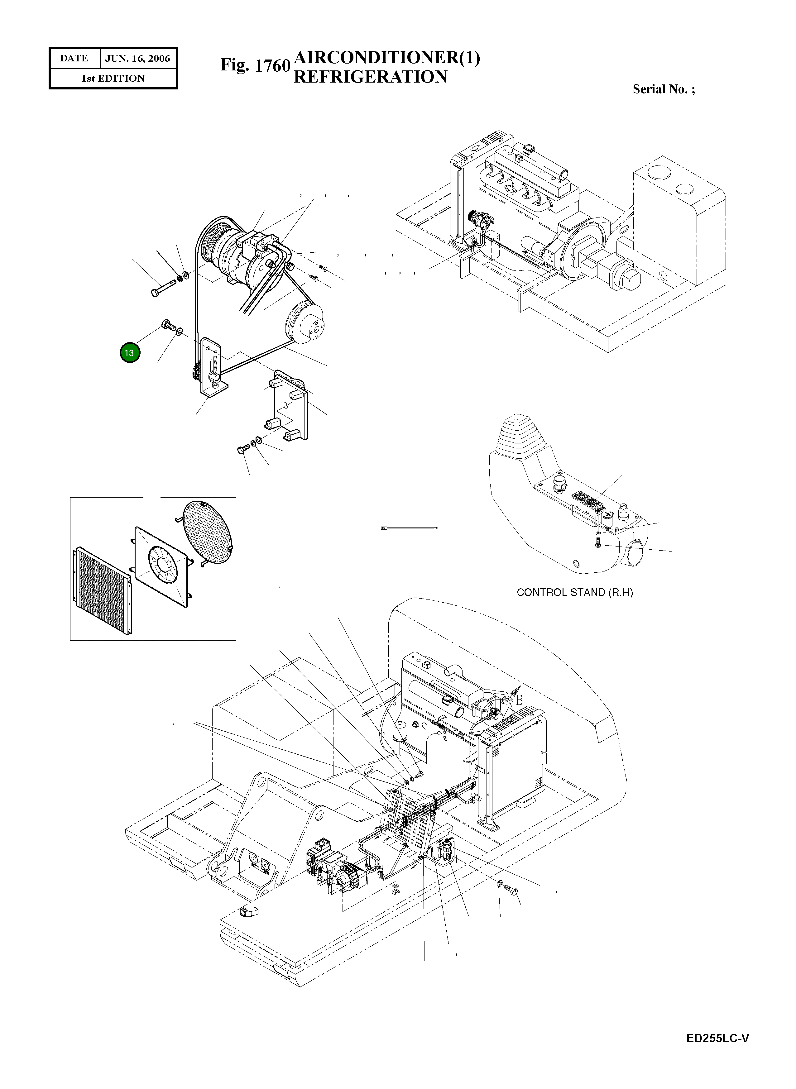 Болт M10X1.25X115 S0759853 Komatsu