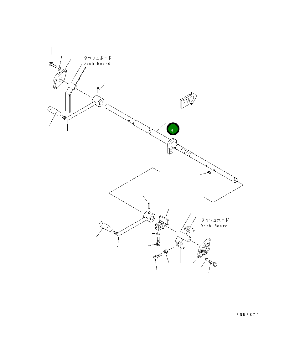 Вал 262-43-74220 Komatsu