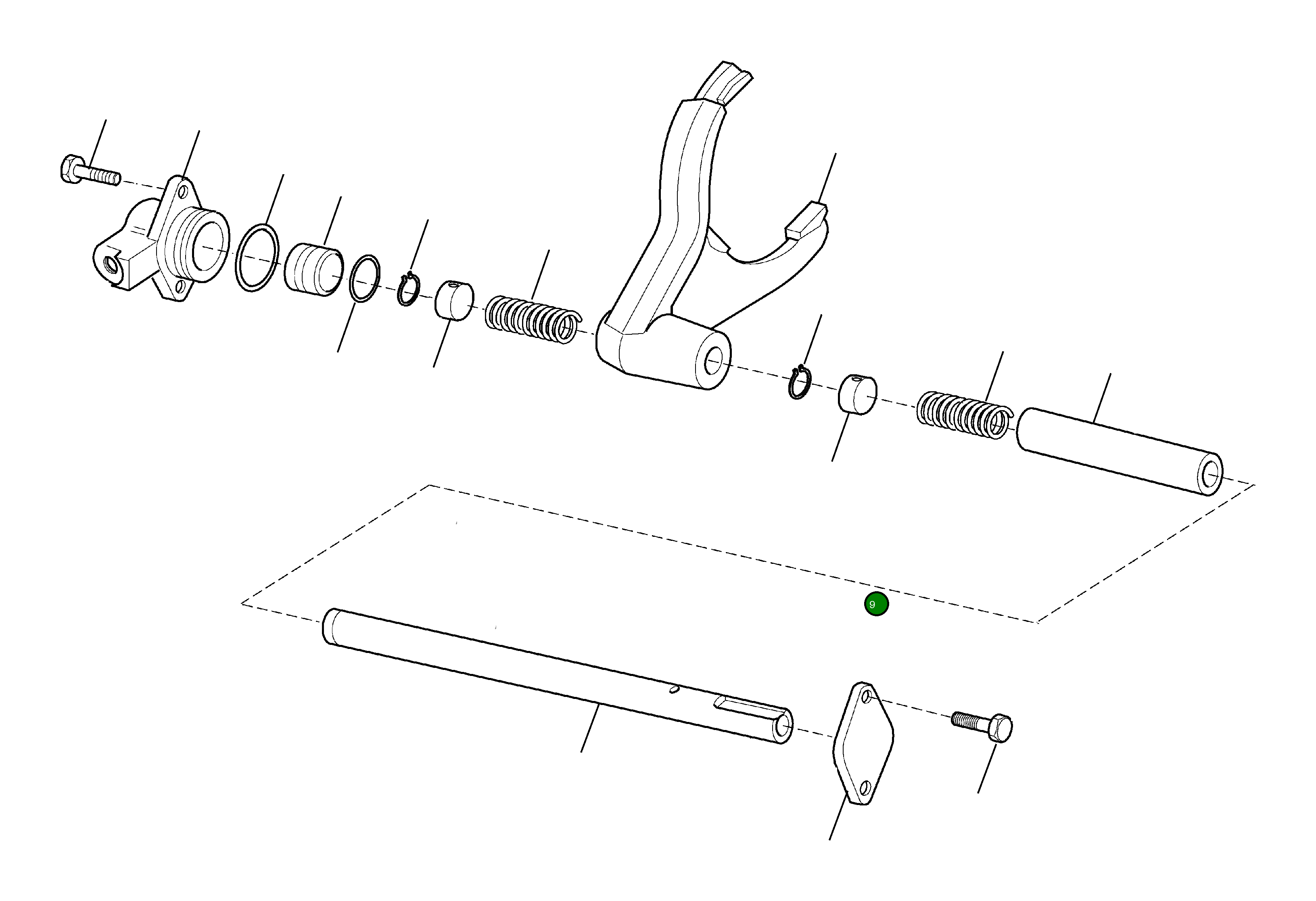 Вилка CA0126036 Komatsu
