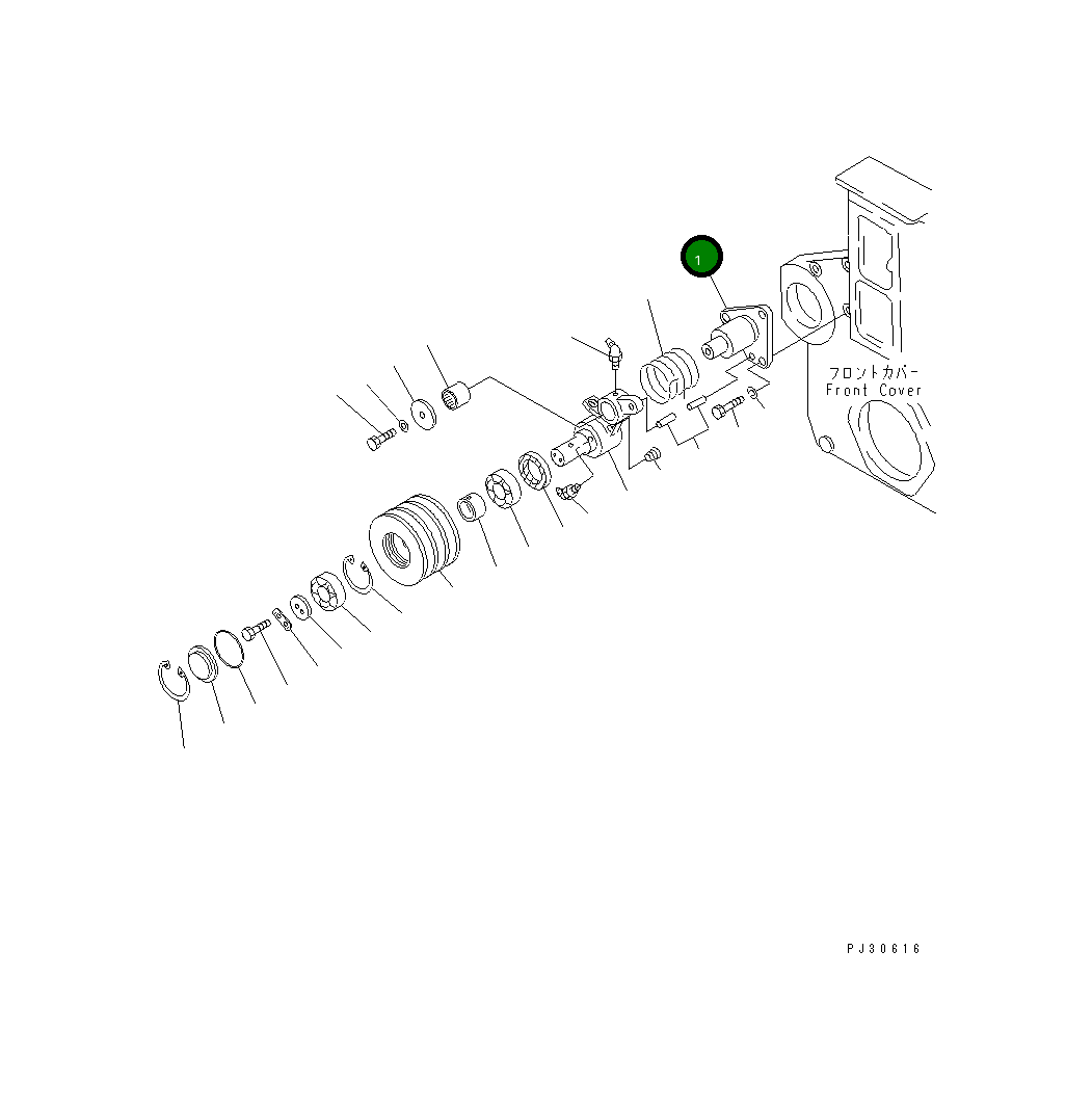 Вал 6162-63-3521 Komatsu