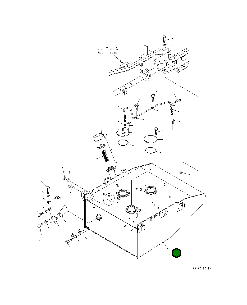 Бак 427-04-21952 Komatsu