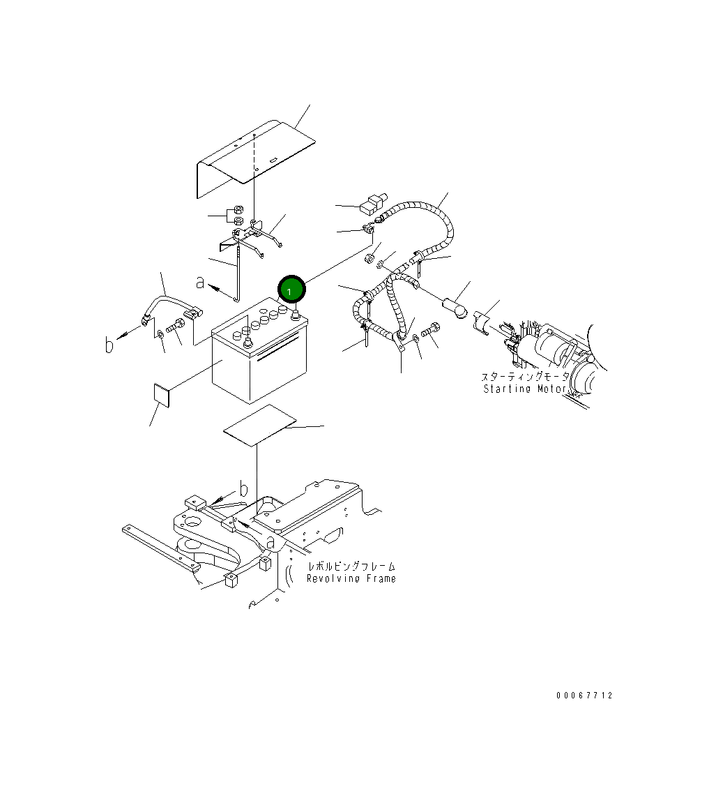 Аккумулятор WET 22L-06-28210 Komatsu