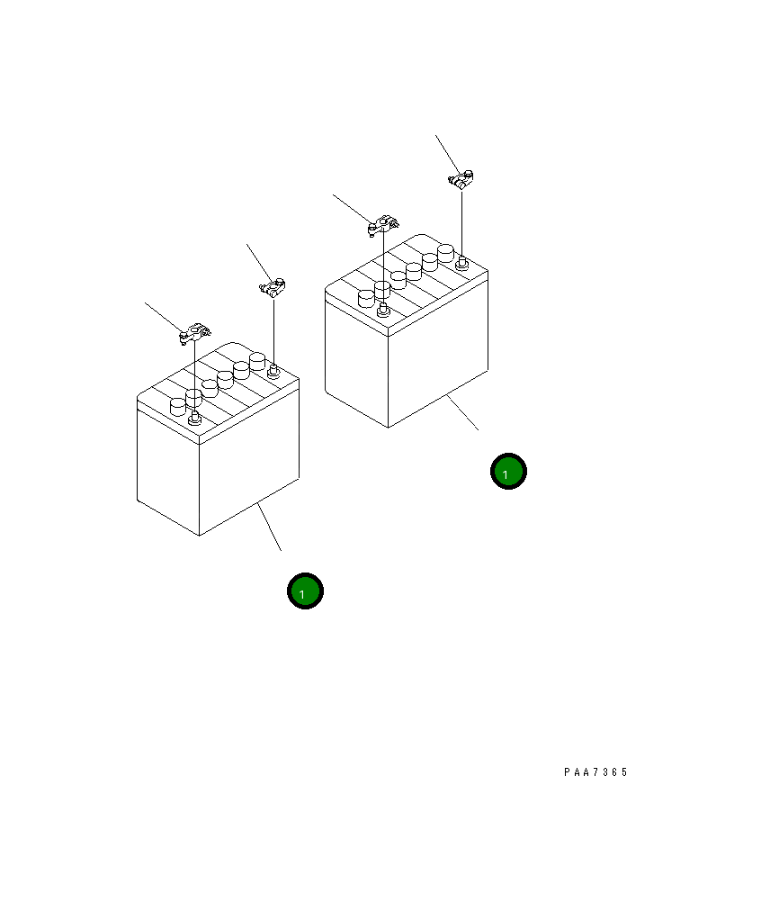 Аккумулятор (65D26R) 08000-42207 Komatsu
