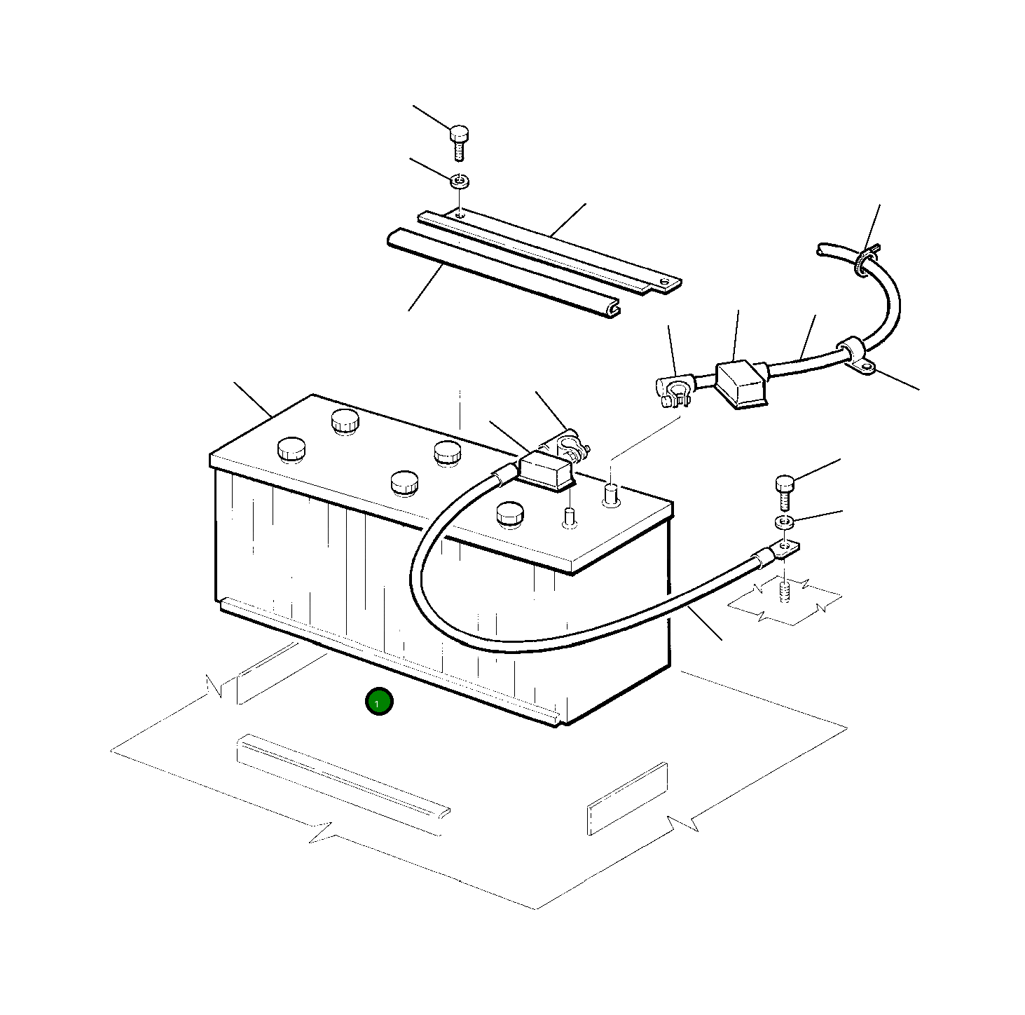 Аккумулятор 22E-06-11120 Komatsu
