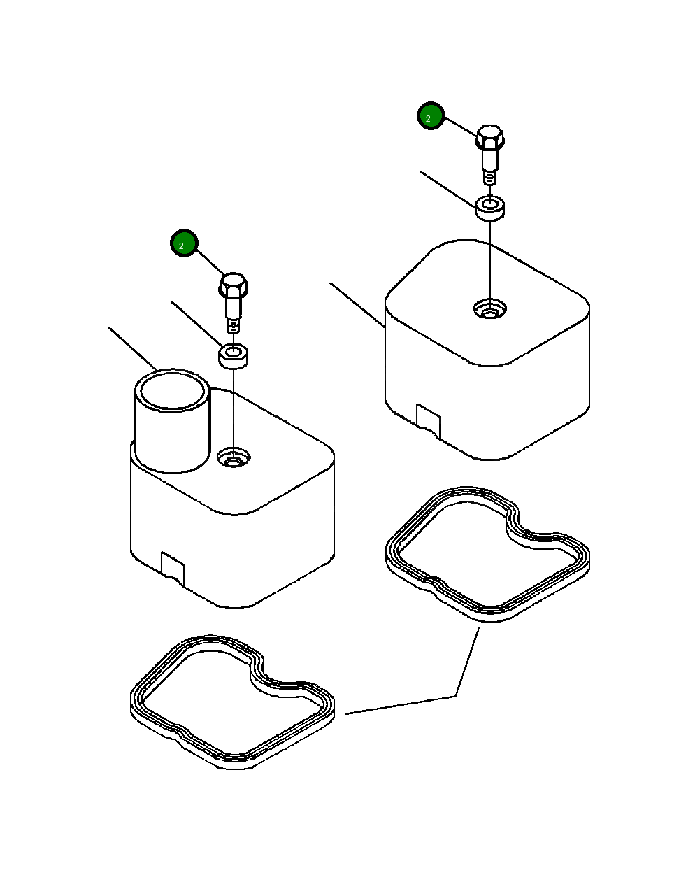 Болт (M8x1.25x21) 1240 781 H1 Komatsu