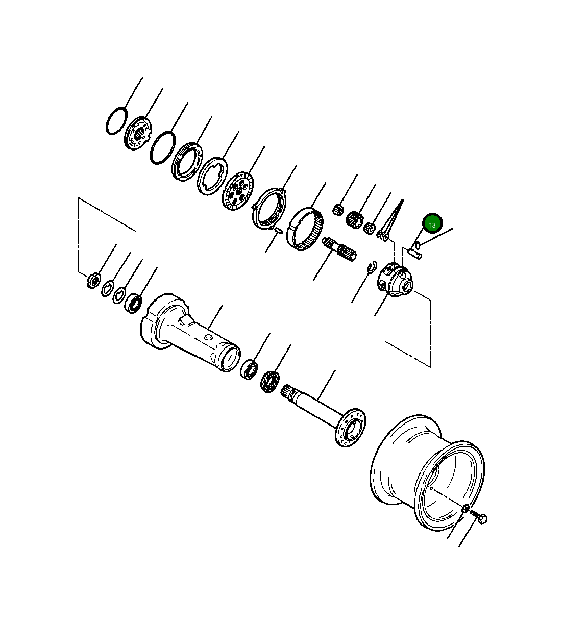 Вал 418-22-12510 Komatsu