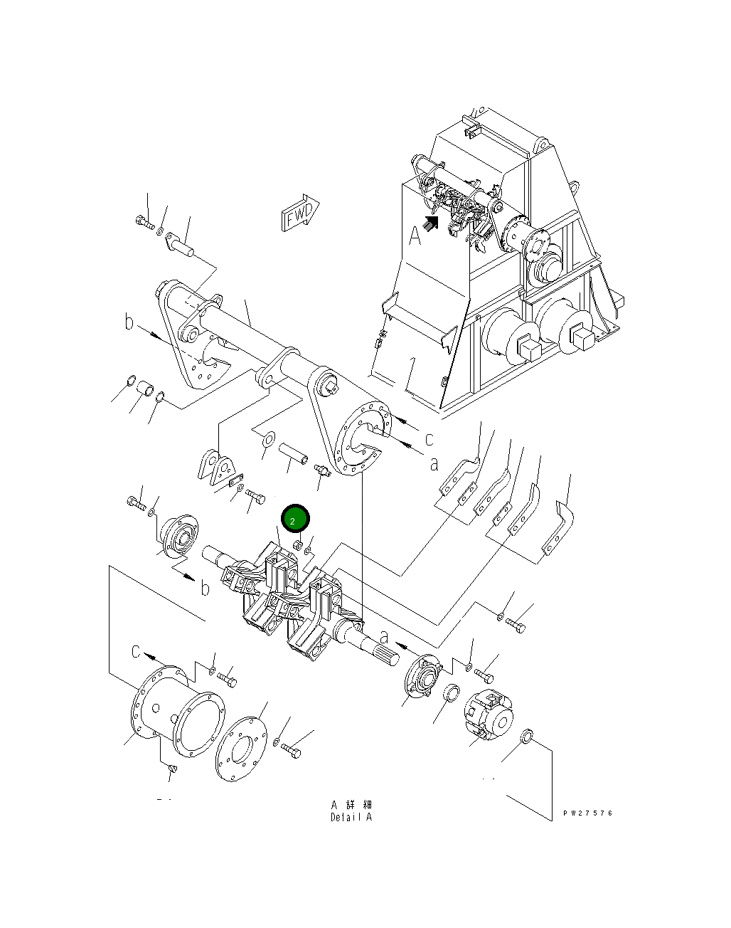 Вал 8288-70-1810 Komatsu