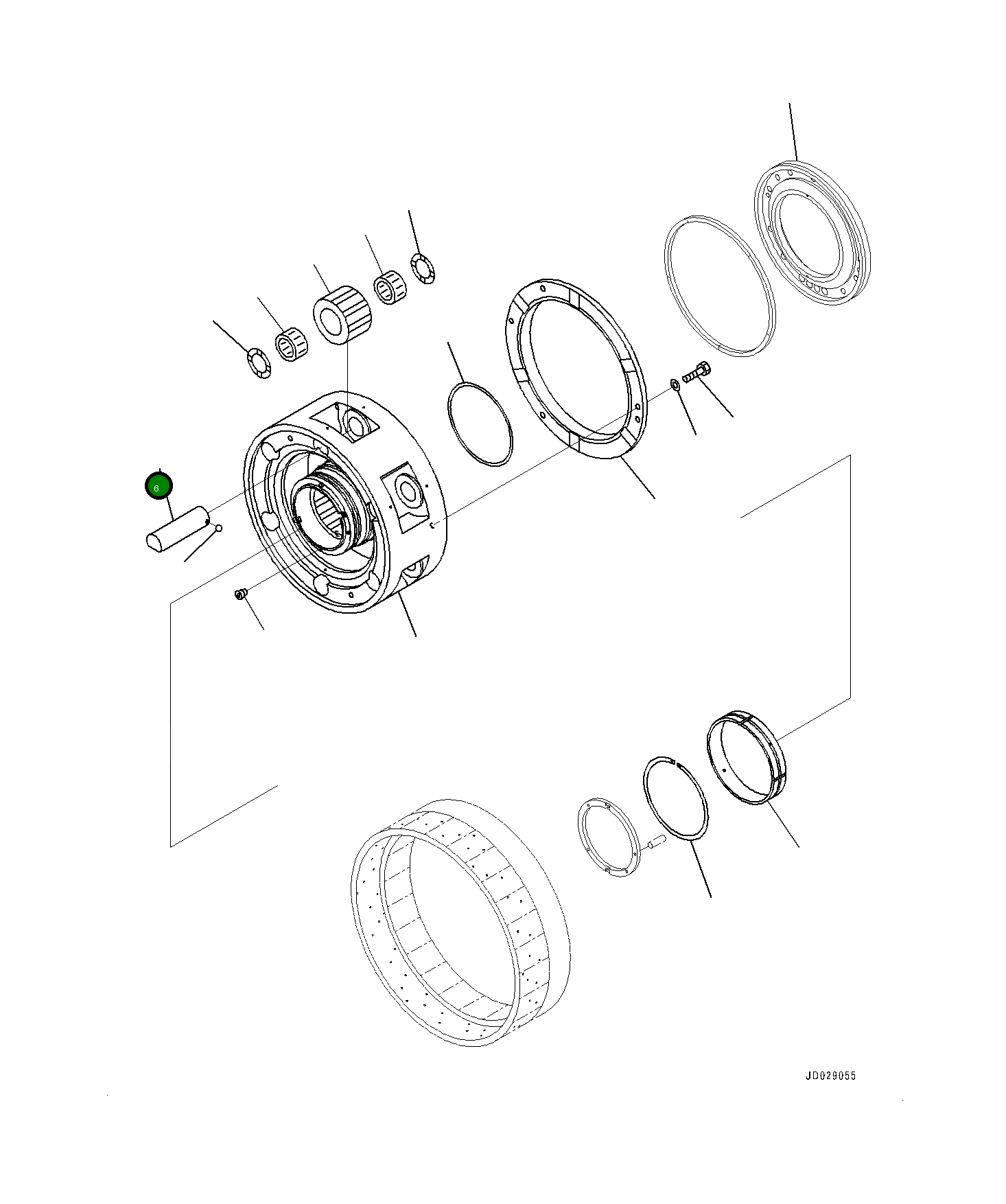 Вал 561-15-72561 Komatsu
