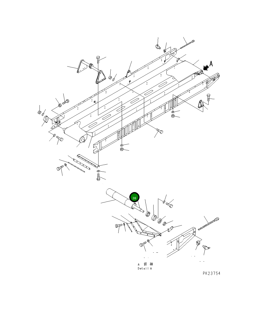 Вал KWKKS-75-11941 Komatsu