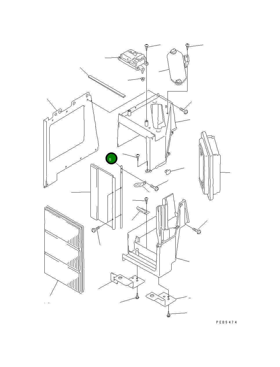 Вал ND116662-4280 Komatsu