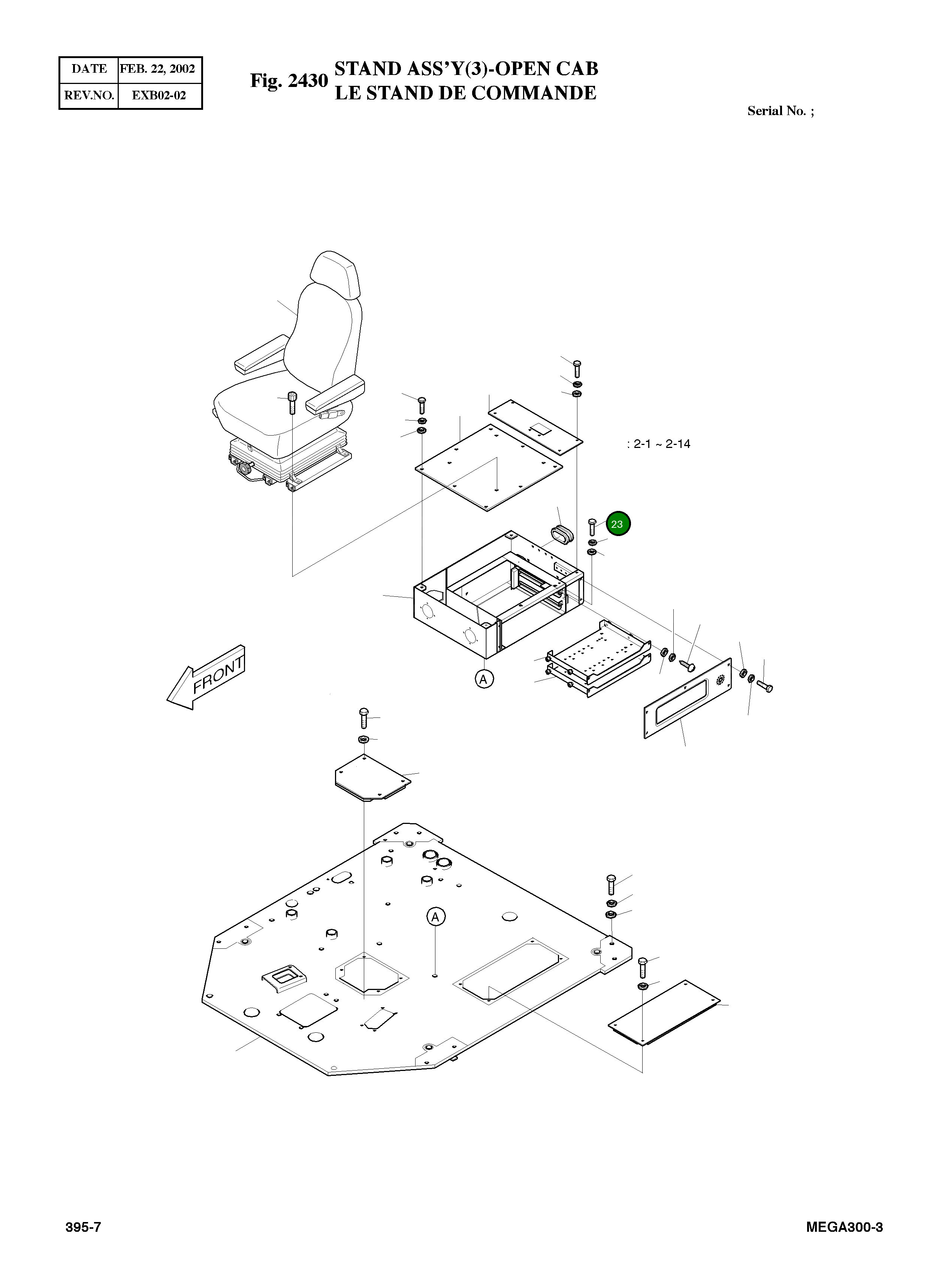 Болт M12X1.75X25 2120-2166d27 Komatsu