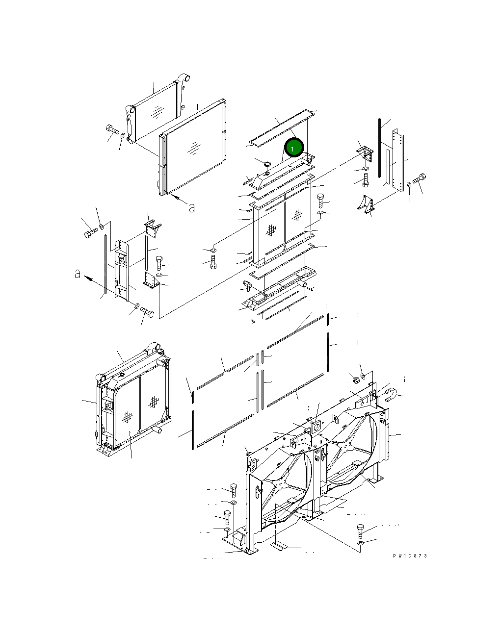 Бак 209-03-71121 Komatsu
