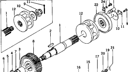 Вал 232-71-13312 Komatsu