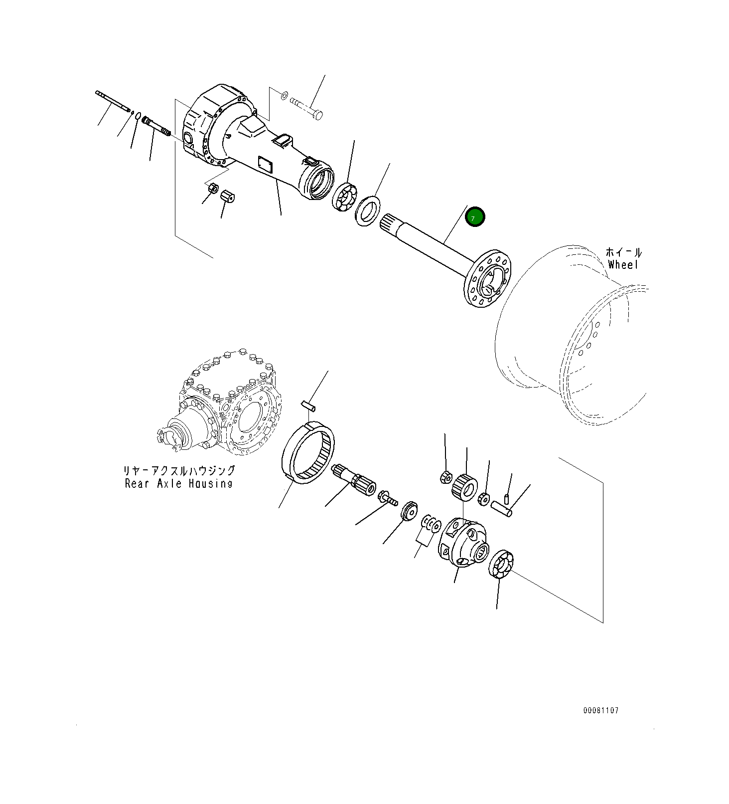 Вал 419-22-H2410 Komatsu