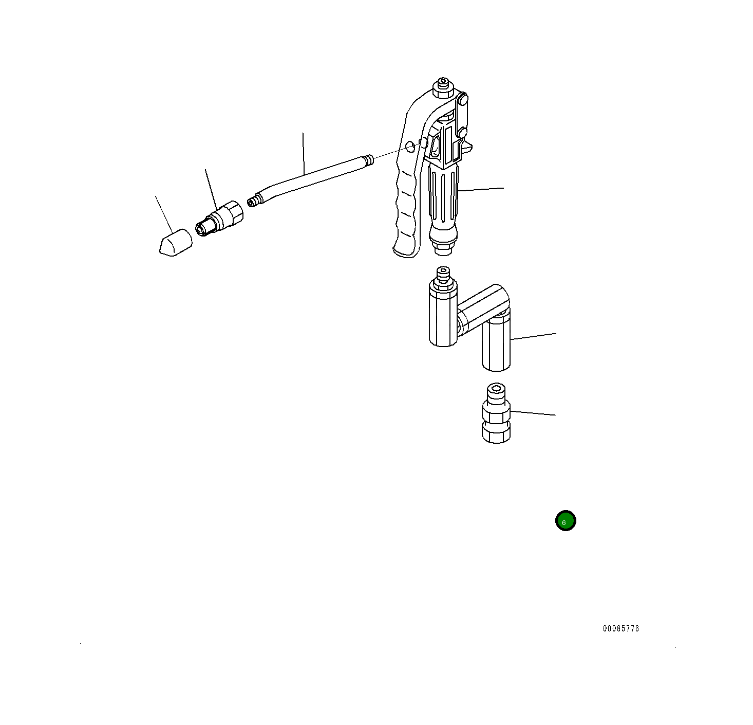 Адаптер 209-68-51220 Komatsu