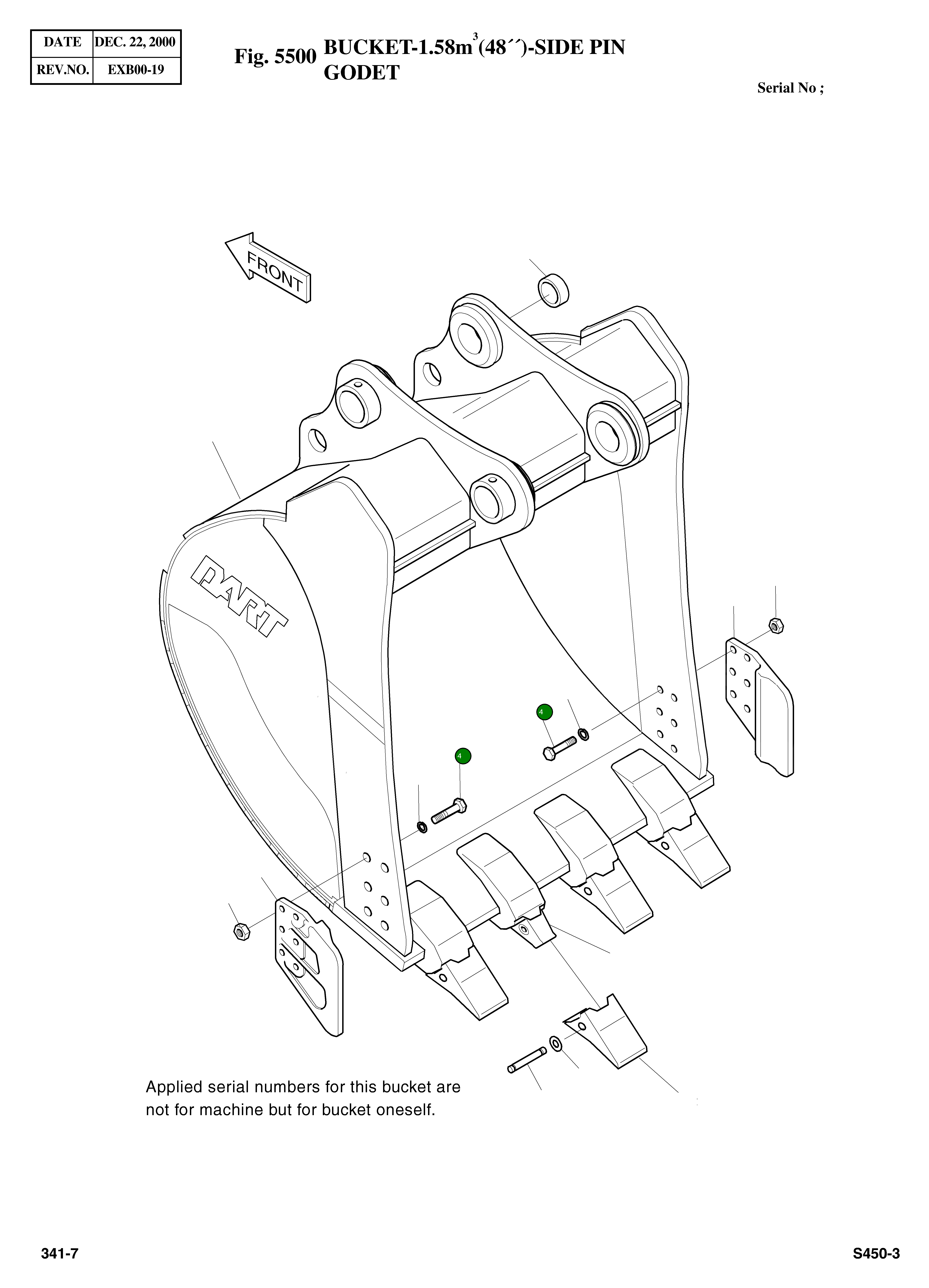 Болт M24X3.0X85 S0575061 Komatsu