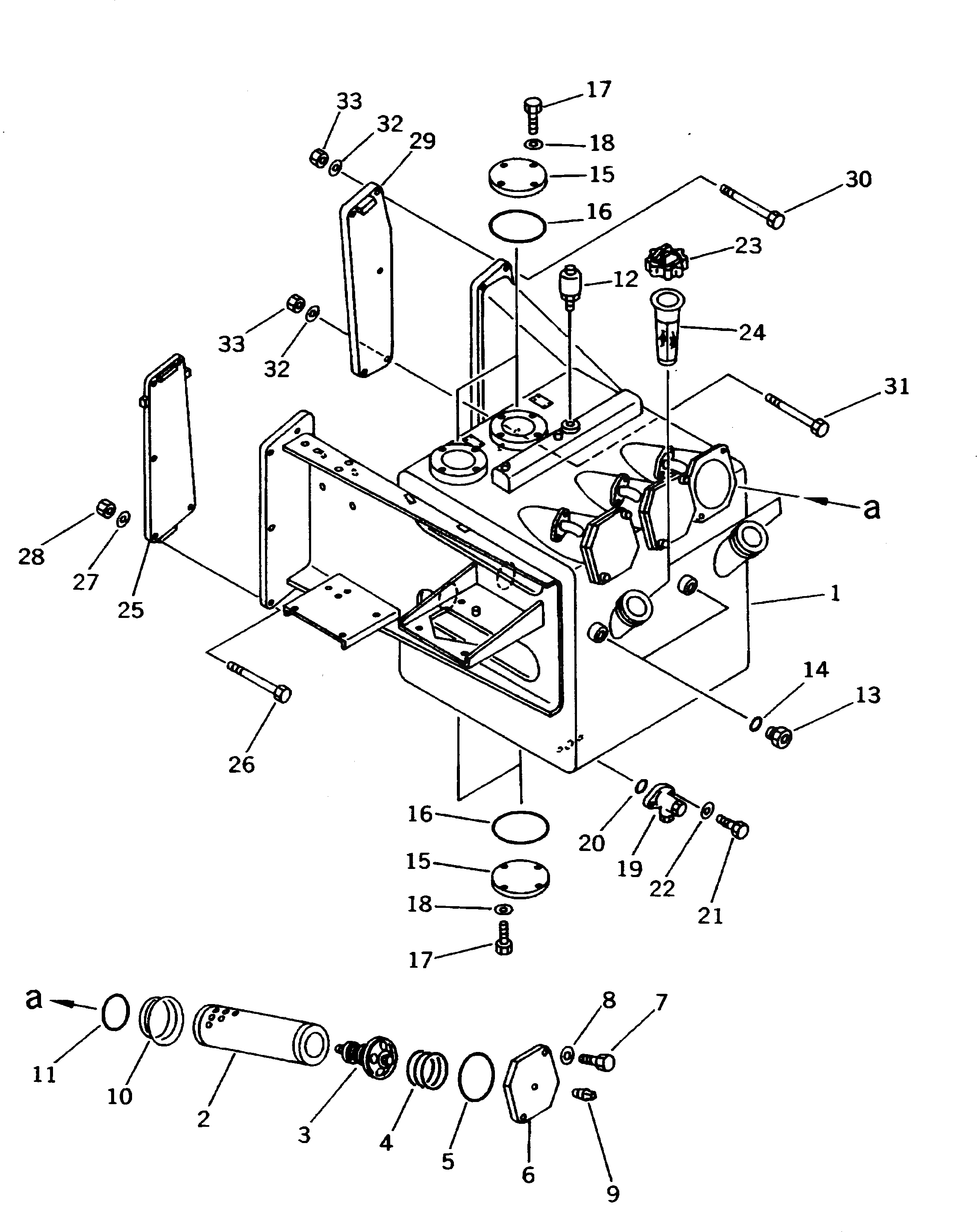 Бак 561-60-61113 Komatsu