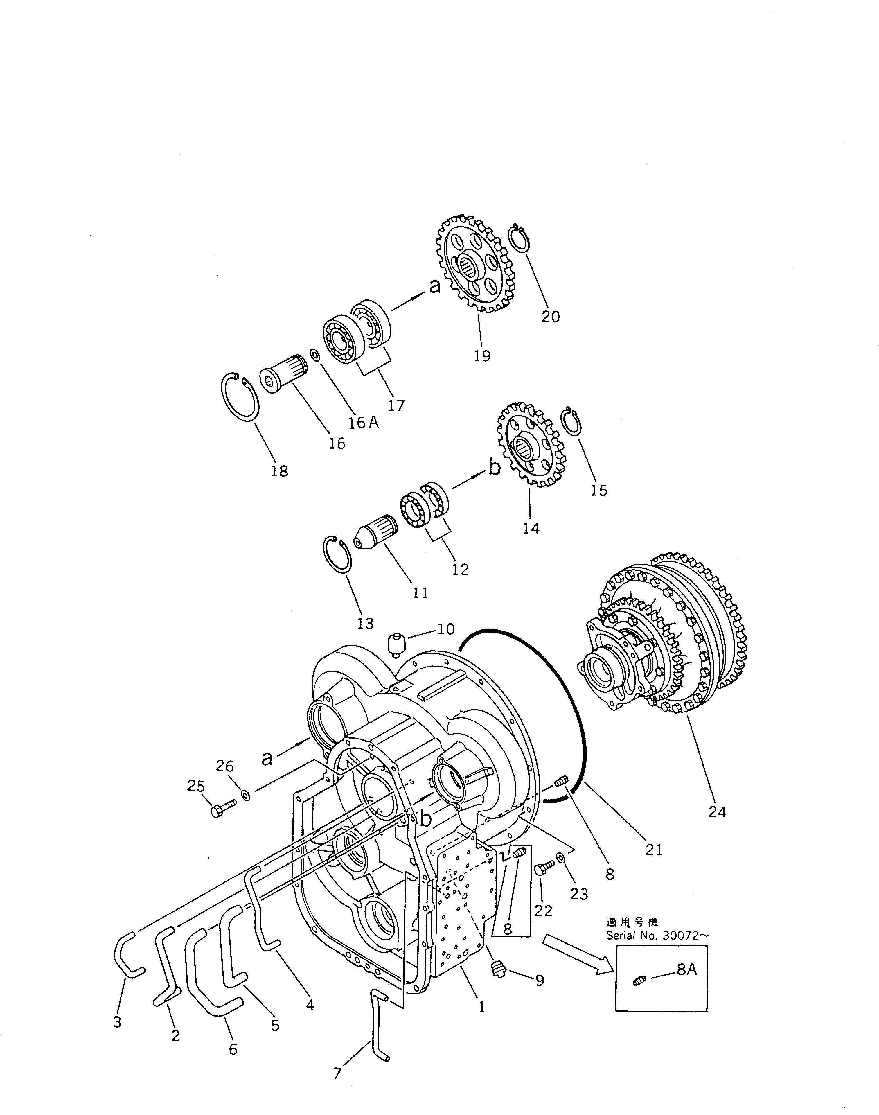 Вал 419-15-14110 Komatsu