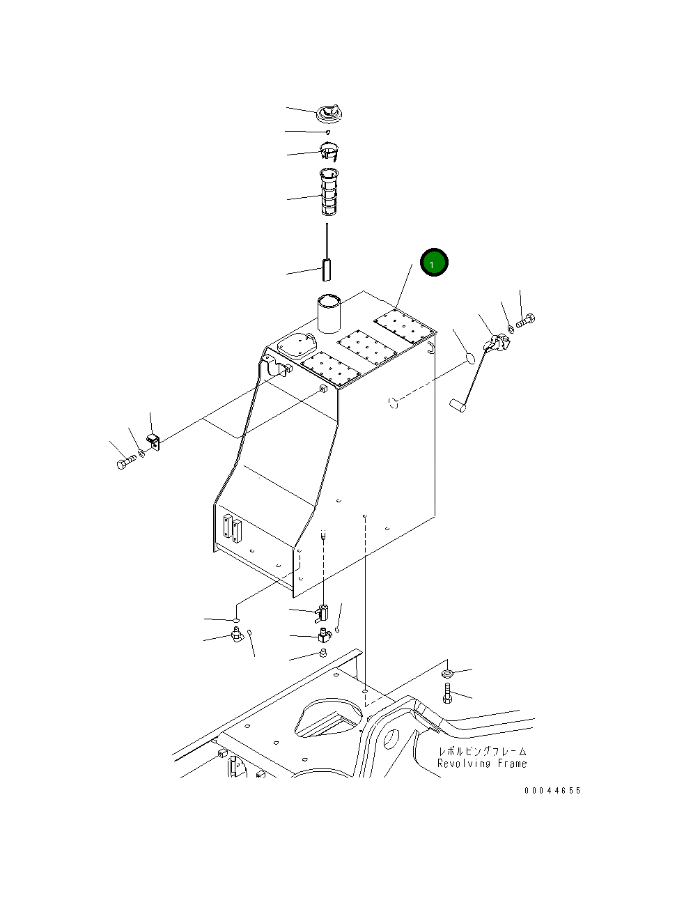 Бак 22U-04-27210 Komatsu