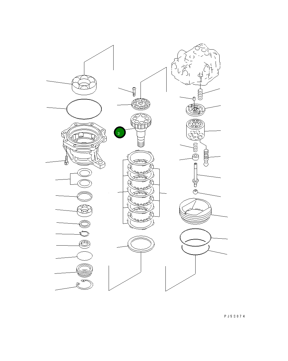 Вал 706-75-42661 Komatsu