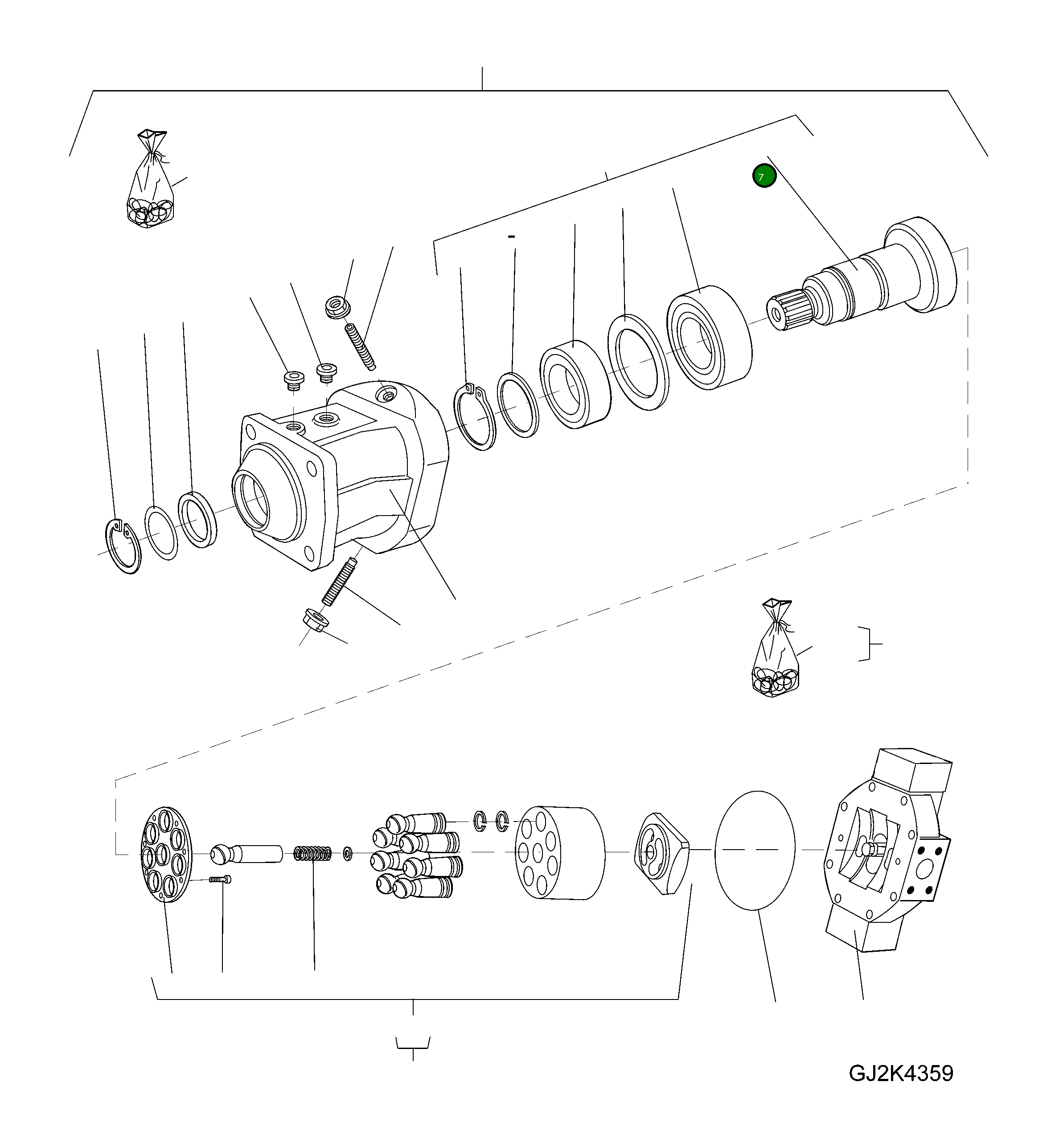 Вал 42W-17-H0P06 Komatsu