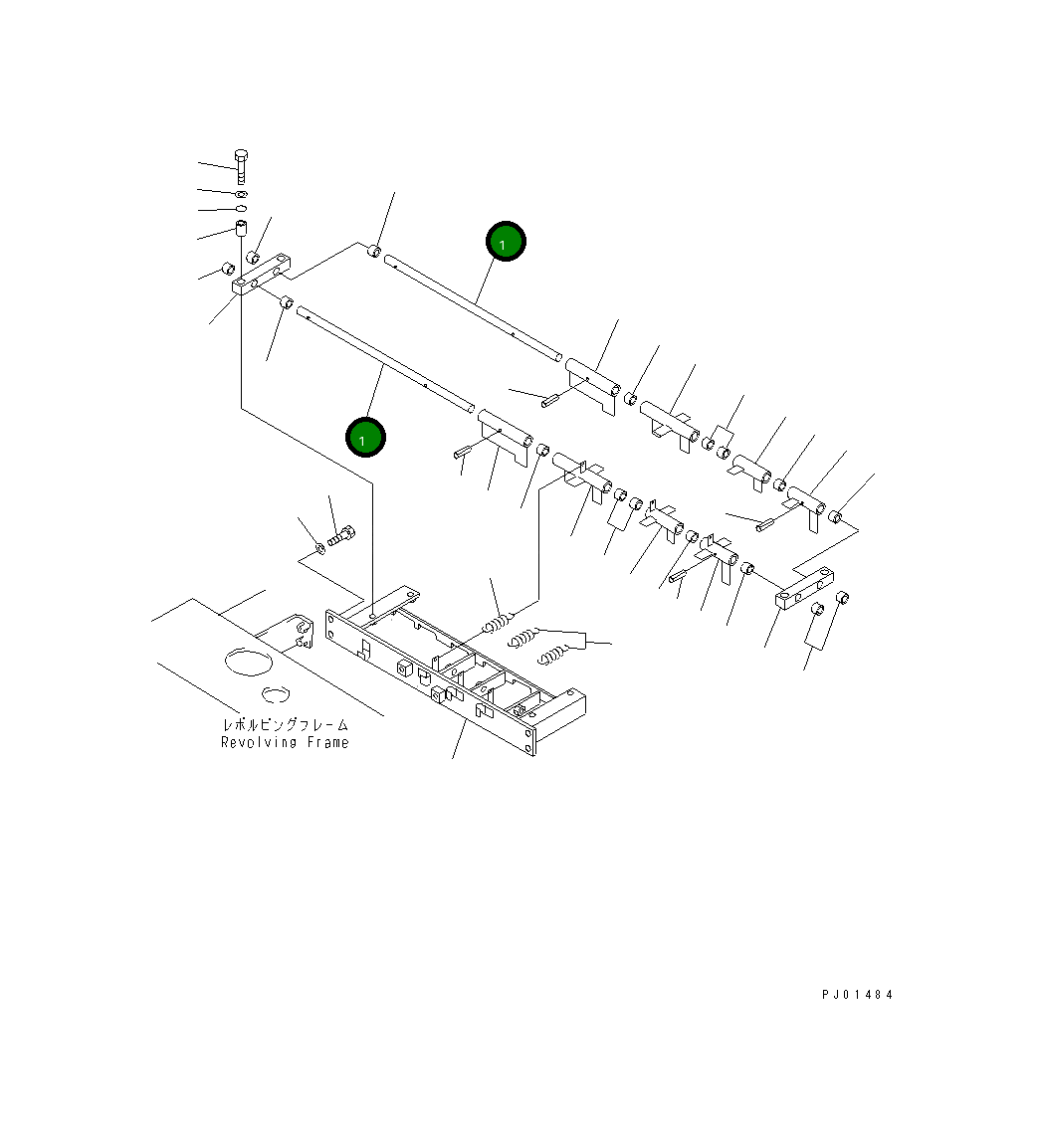 Вал 20X-43-21810 Komatsu