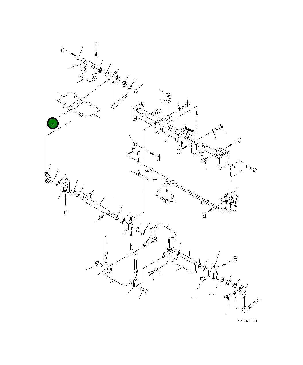 Вилка 154-43-41220 Komatsu