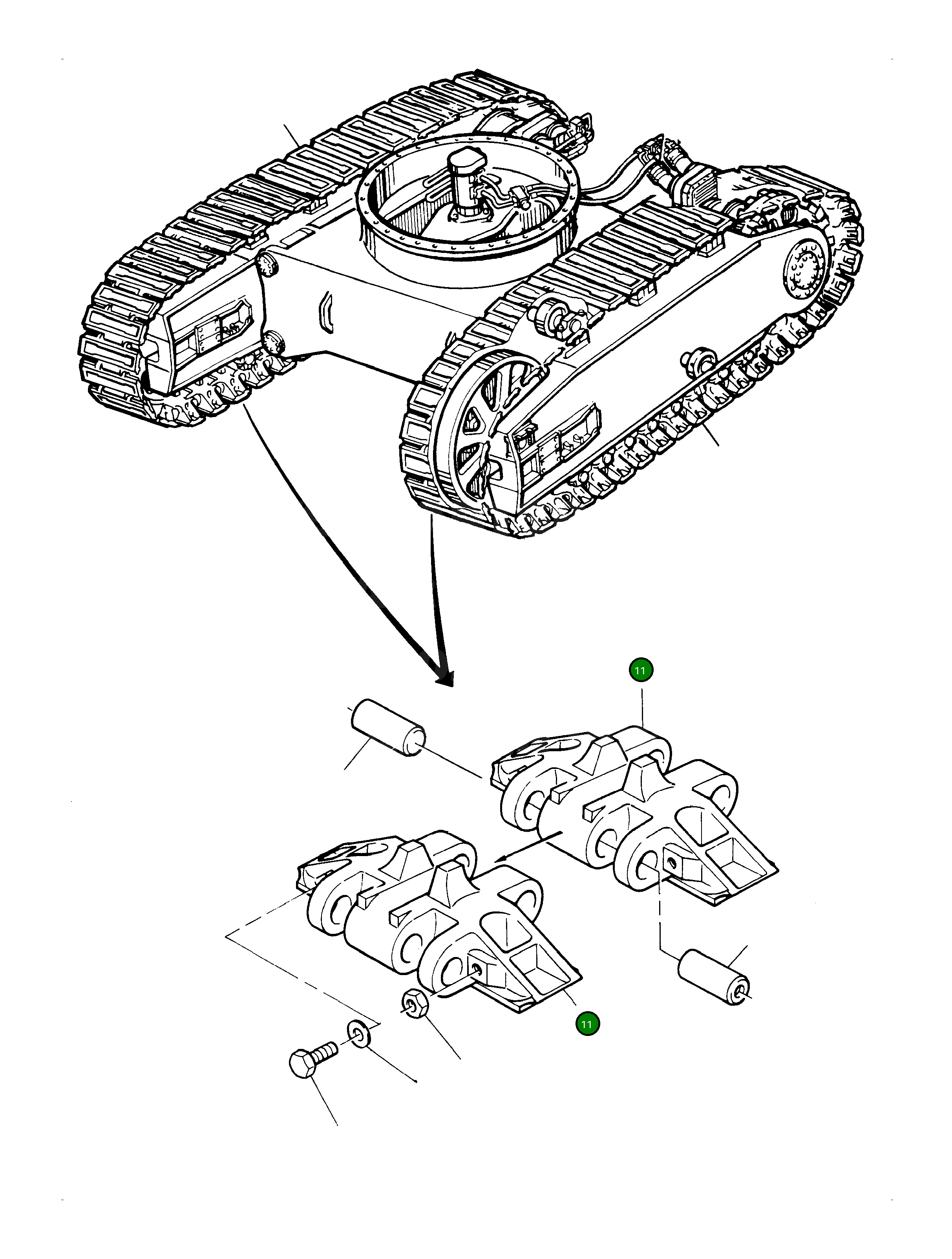 Башмак гусеницы 887 140 40 Komatsu