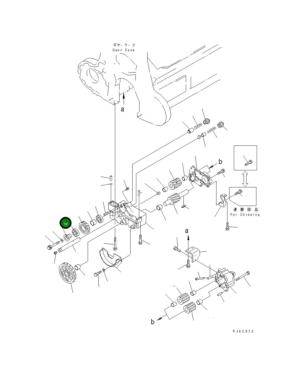 Вал 6164-51-1851 Komatsu