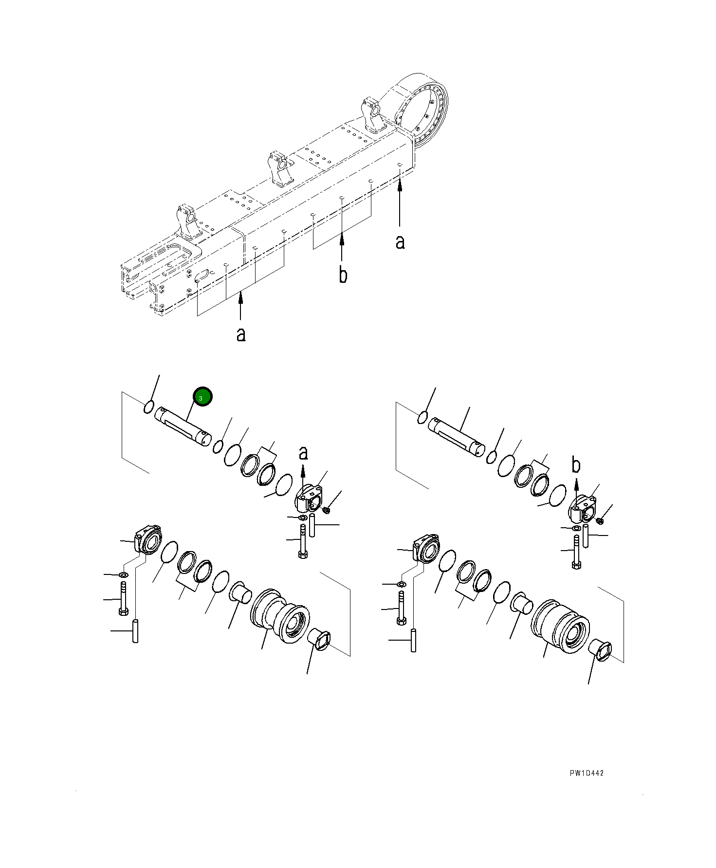 Вал 209-30-63111 Komatsu