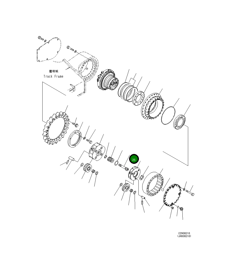 Вал 207-27-72110 Komatsu