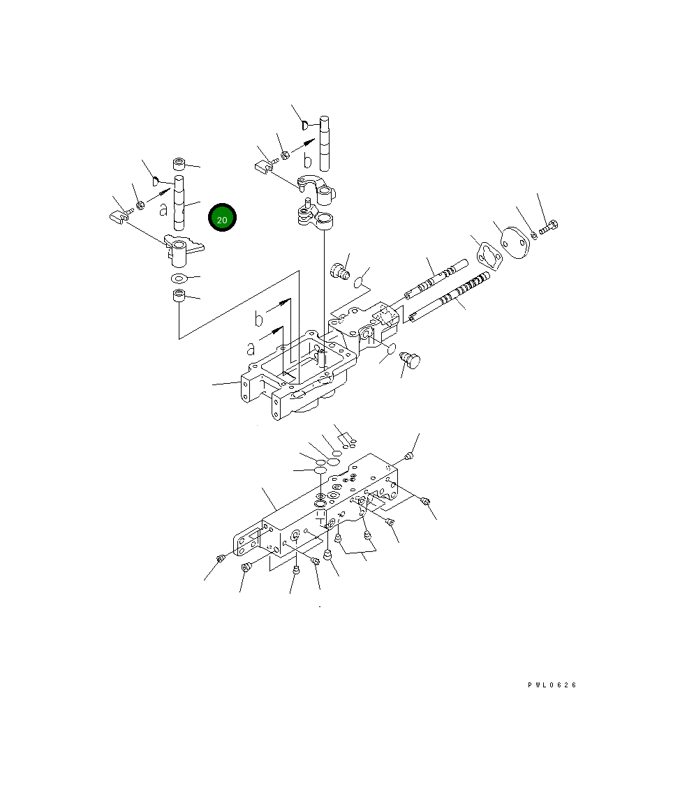 Вал 198-15-38650 Komatsu