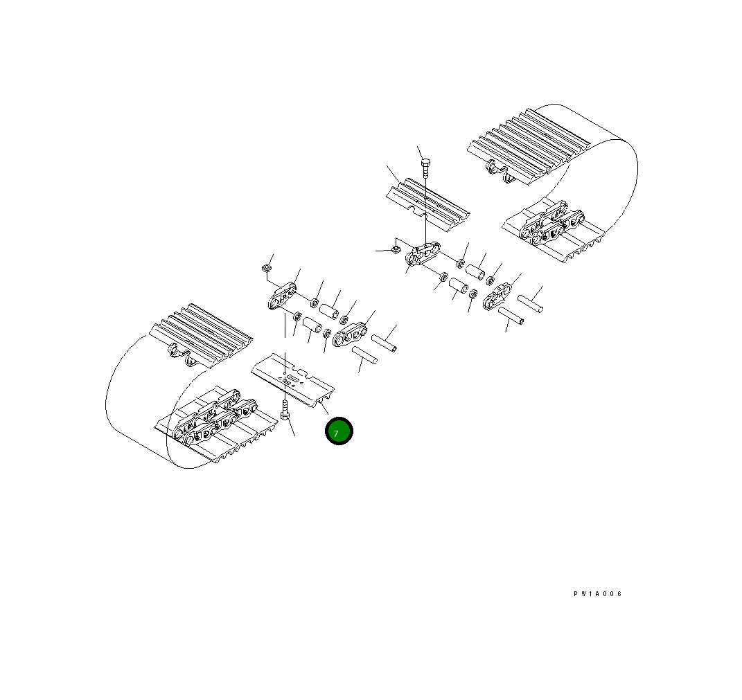 Башмак 20Y-32-31110 Komatsu