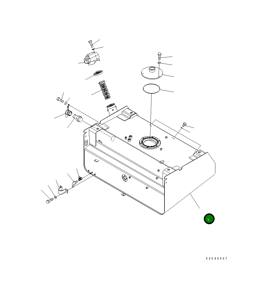 Бак 425-04-31113 Komatsu