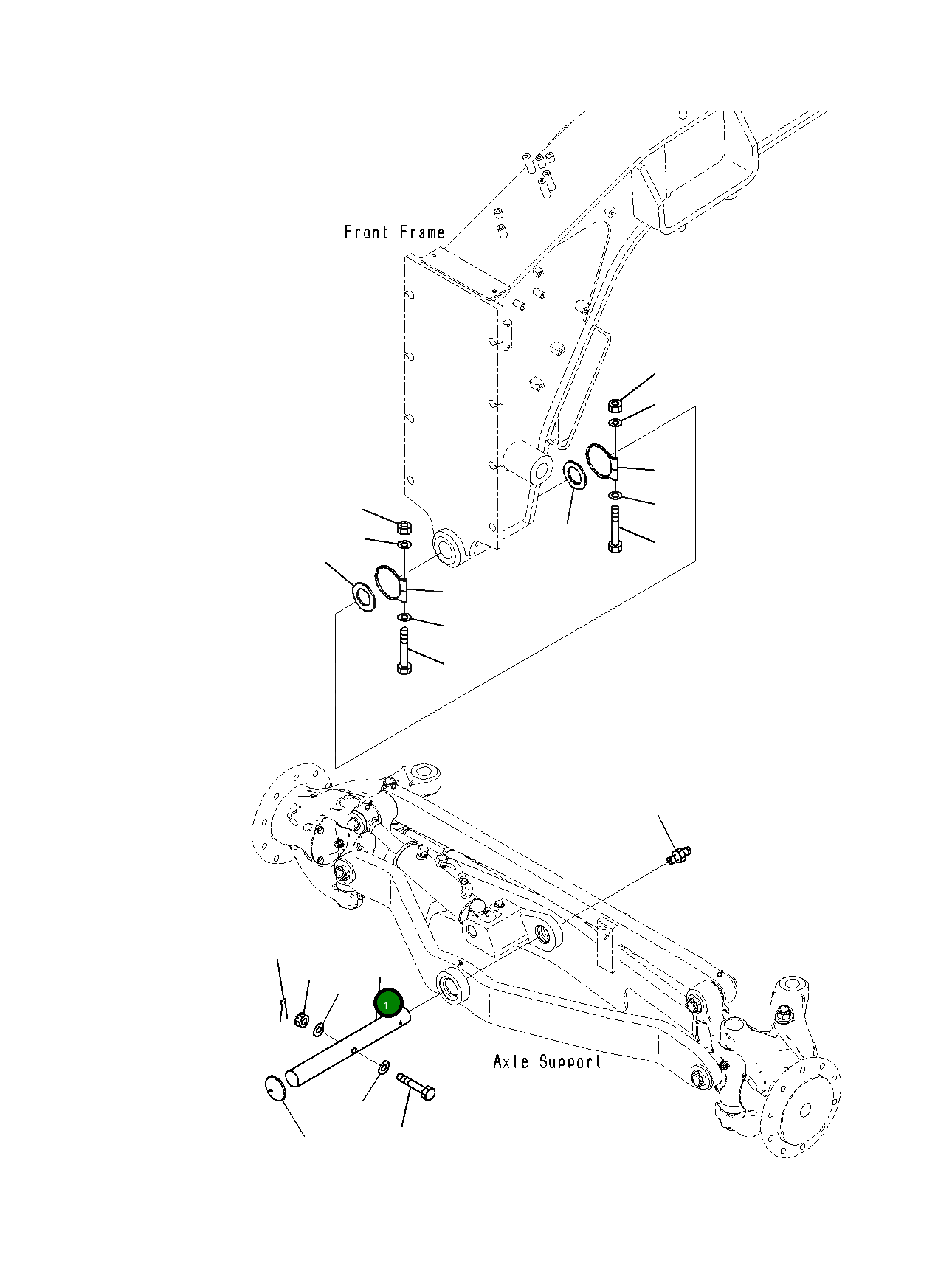 Вал 23H-27-11350 Komatsu