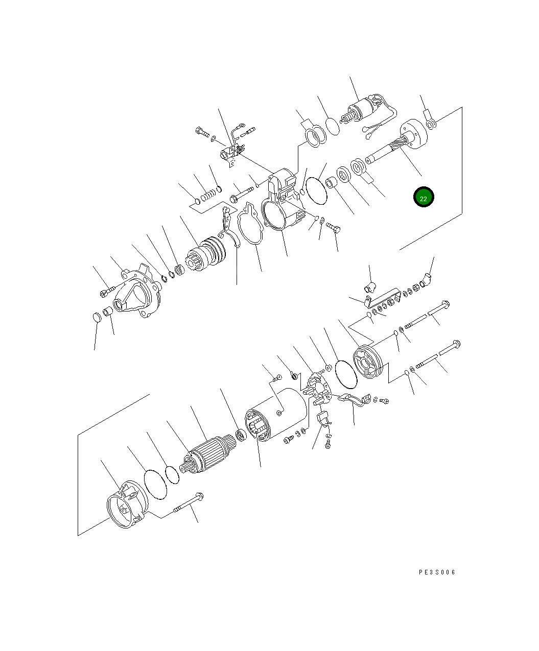 Вал SD2441-01600X0 Komatsu