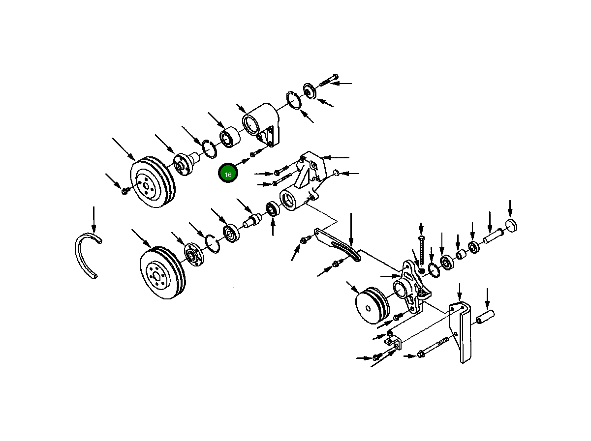 Болт (M8x1.25x40) 3732-61-3170 Komatsu