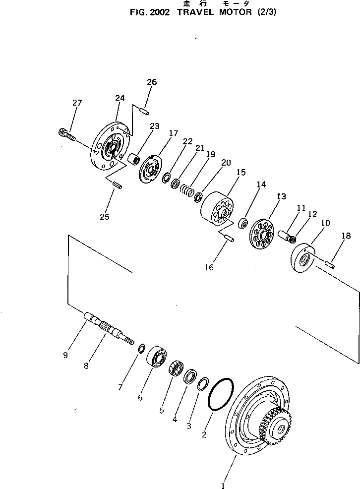 Вал 20N-60-31390 Komatsu
