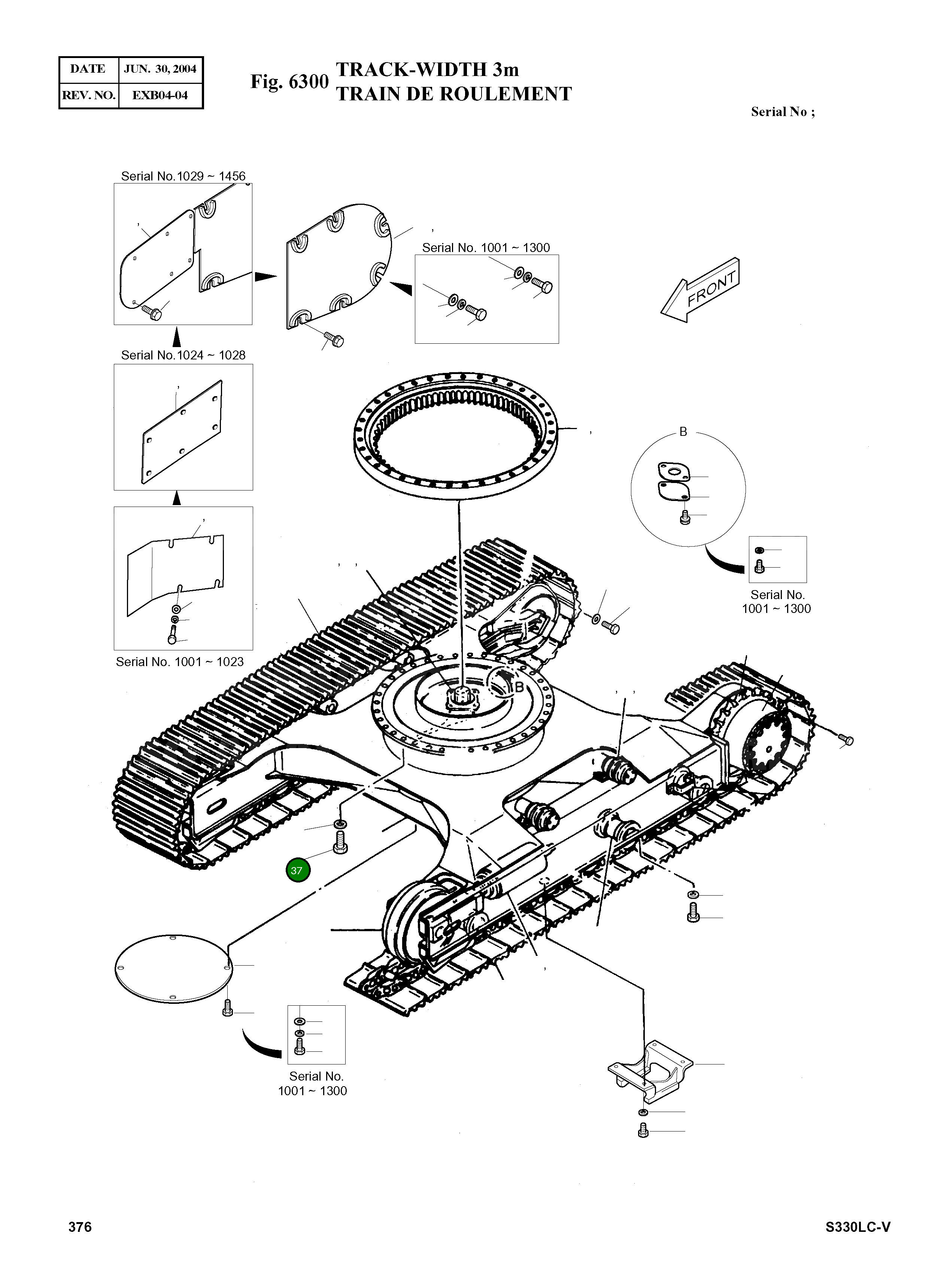 Болт M24X2.0X80 S0774966 Komatsu