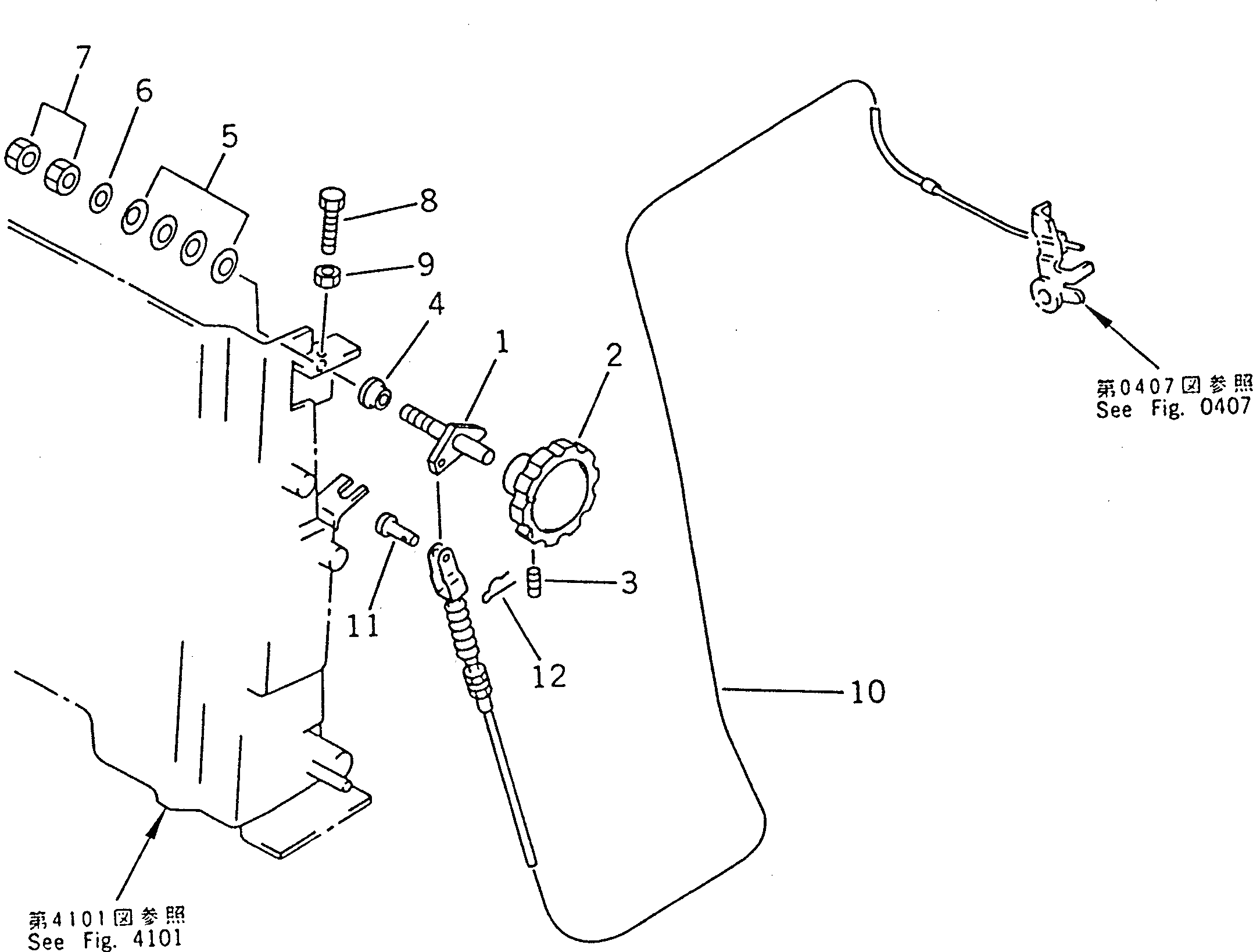 Ручка 21R-43-15110 Komatsu